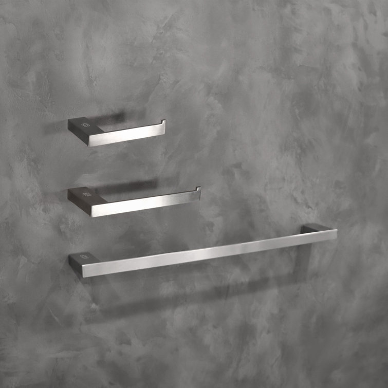 Sofia Brushed Nickel 3-Piece Stainless Steel Bathroom Hardware Set