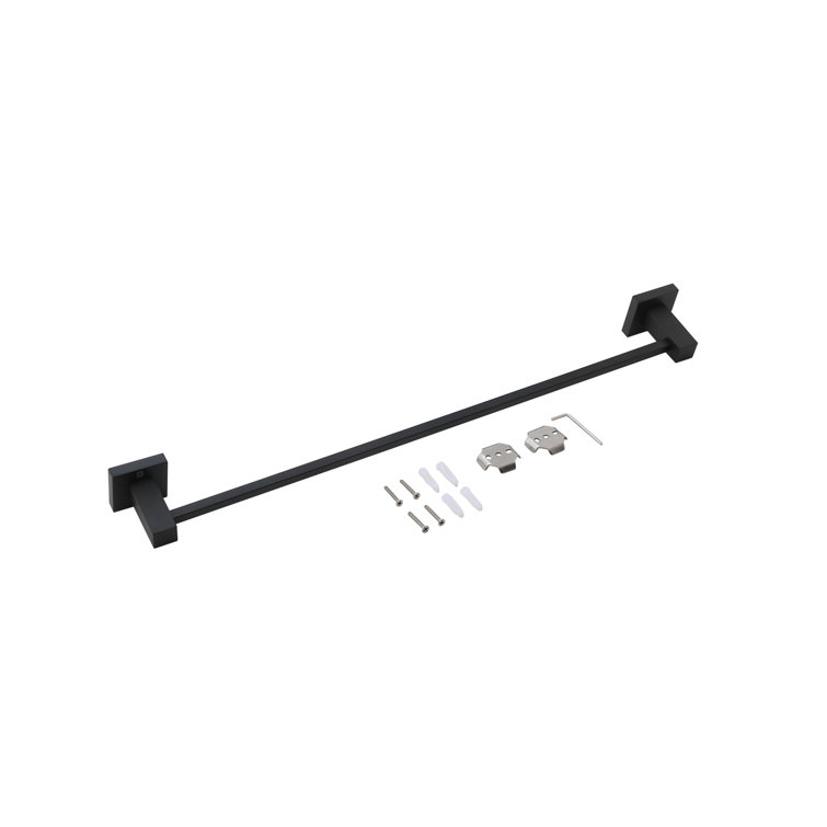 Isla Matte Black Stainless Steel 4-Piece Bathroom Hardware Set