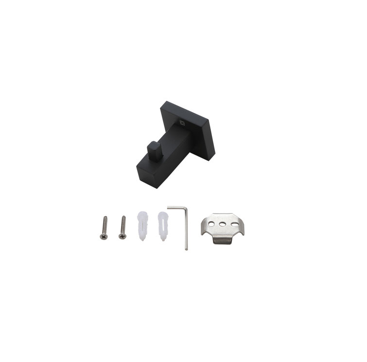 Isla Matte Black Stainless Steel 4-Piece Bathroom Hardware Set