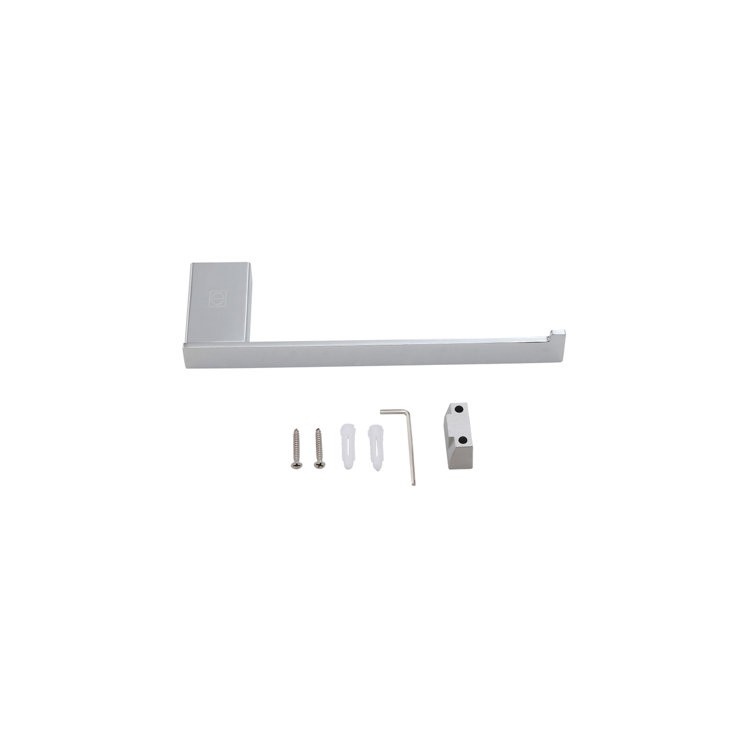 Sofia Chrome 3-Piece Bathroom Hardware Set with Towel Bar