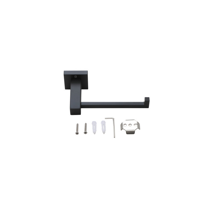 Isla Matte Black Stainless Steel 4-Piece Bathroom Hardware Set