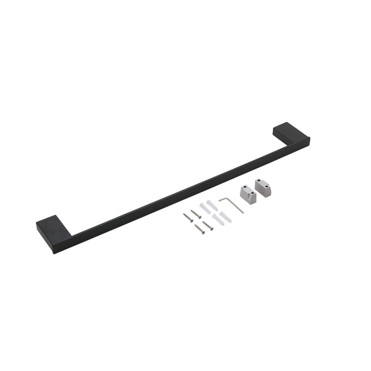 Matte Black Stainless Steel 3-Piece Bathroom Hardware Set