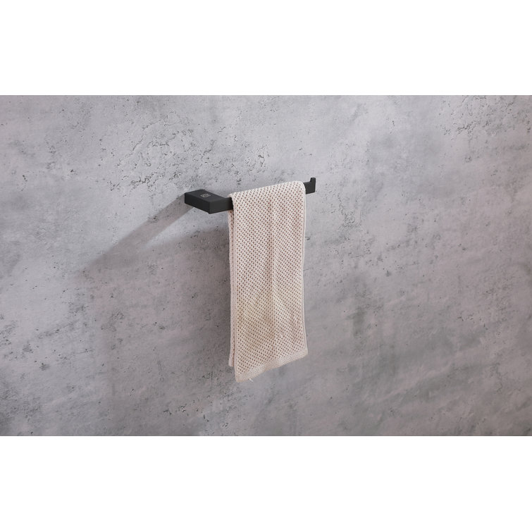 Matte Black Stainless Steel 3-Piece Bathroom Hardware Set
