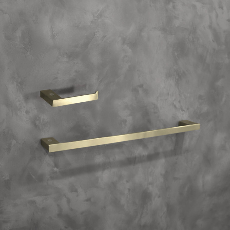Brushed Gold Stainless Steel Bathroom Hardware Set