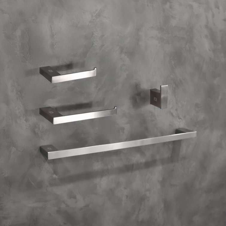 Sofia Brushed Nickel 4-Piece Bathroom Hardware Set