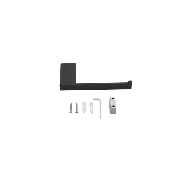 Matte Black Stainless Steel 3-Piece Bathroom Hardware Set