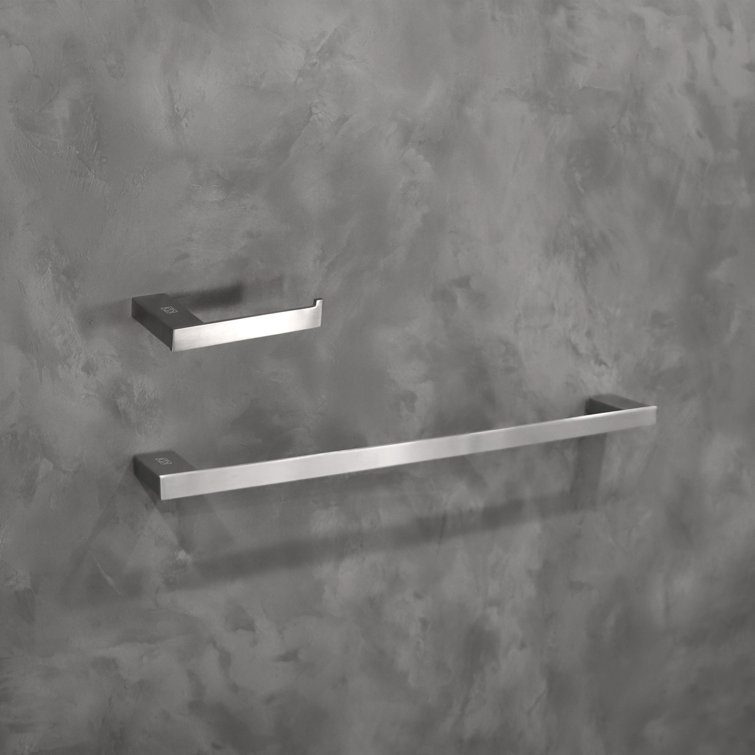 Brushed Nickel 2-Piece Bathroom Hardware Set