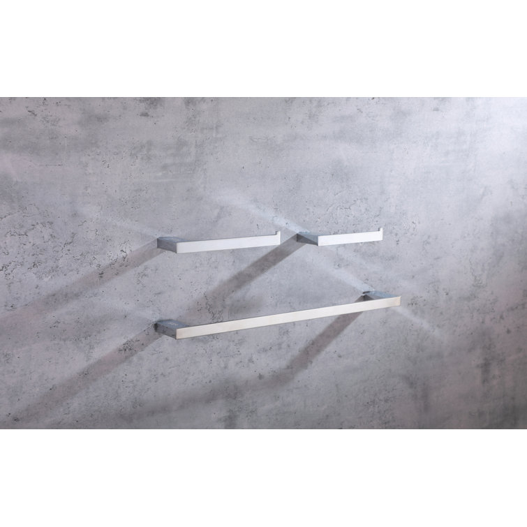 Sofia Chrome 3-Piece Bathroom Hardware Set with Towel Bar