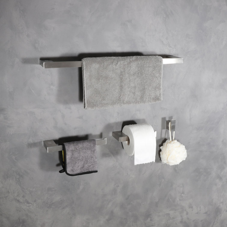 Sofia Brushed Nickel 4-Piece Bathroom Hardware Set