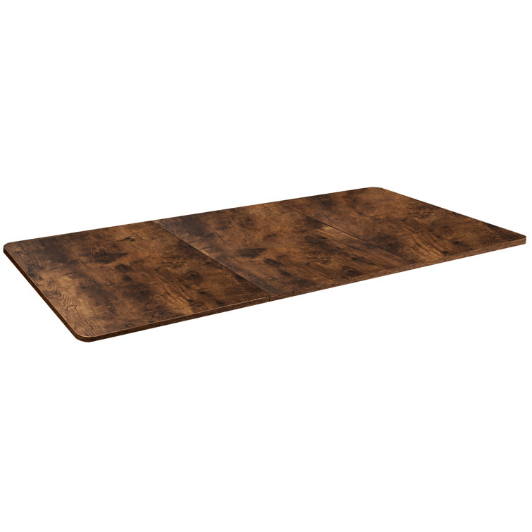 Vintage Brown Extra-Wide Manufactured Wood Sit-Stand Desk Tabletop