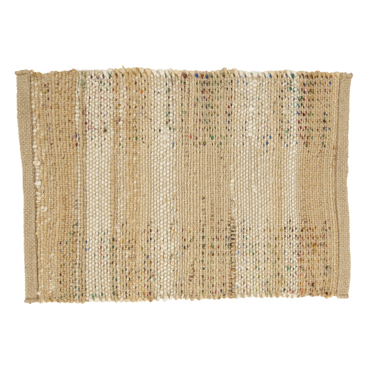 Rainbow Rhythm Multicolor Jute and Cotton Placemats, Set of 4