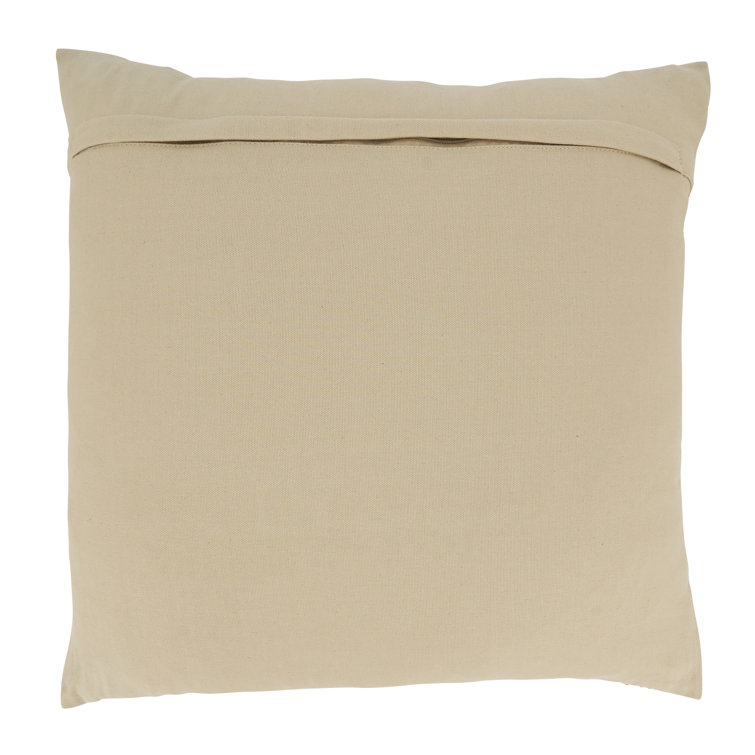 Classic Striped Cotton Down Filled Square Throw Pillow