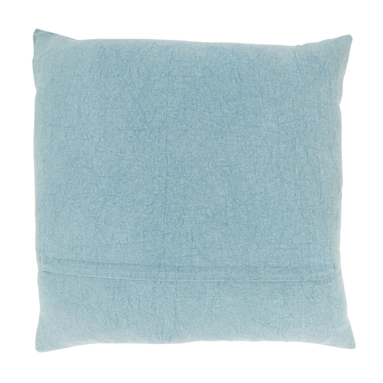 Oceanic Charm Stonewashed Fish Cotton Throw Pillow