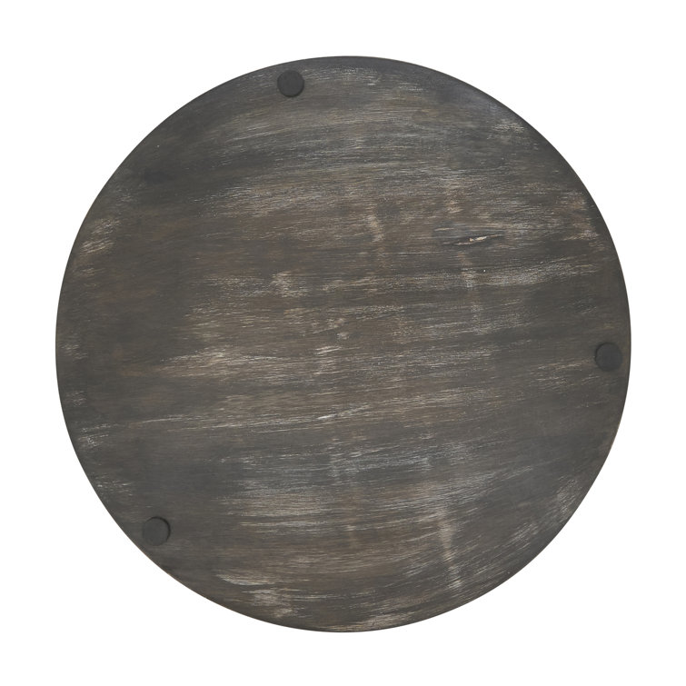 Rustic Black Mango Wood 14" Charger Set