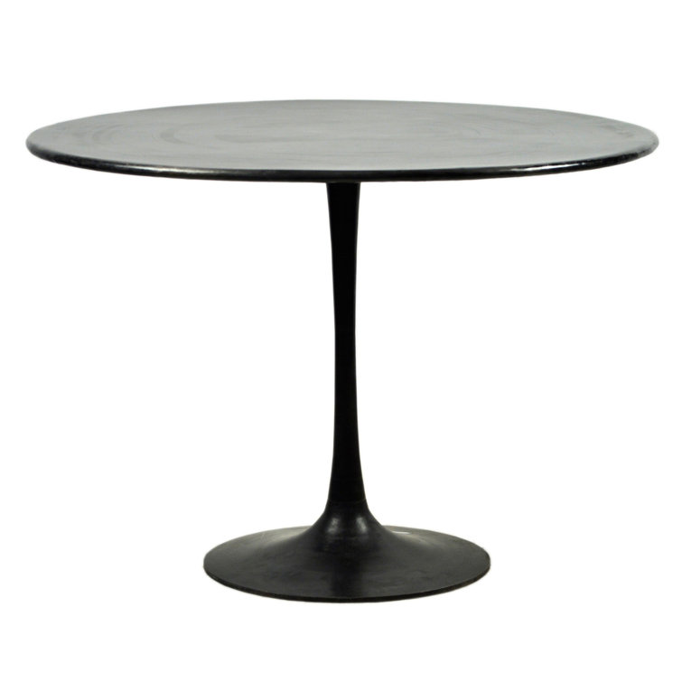 Bolton Round Black Iron Dining Table