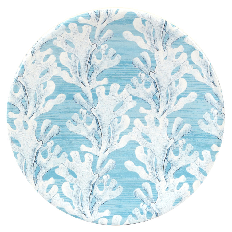 Beyond the Shore Blue Ceramic Canapé Plates Set of 4