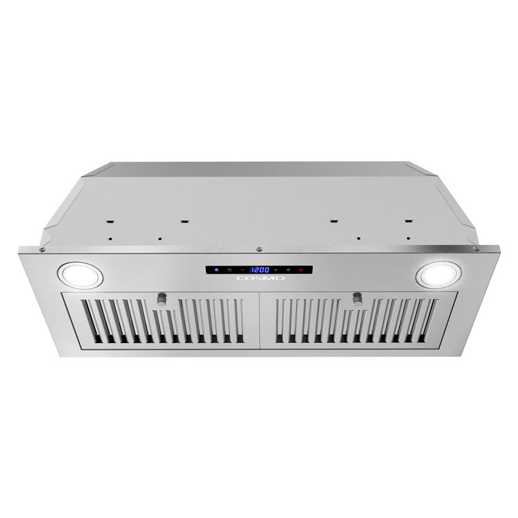 Cosmo 30-Inch Stainless Steel Insert Range Hood with LED Lights
