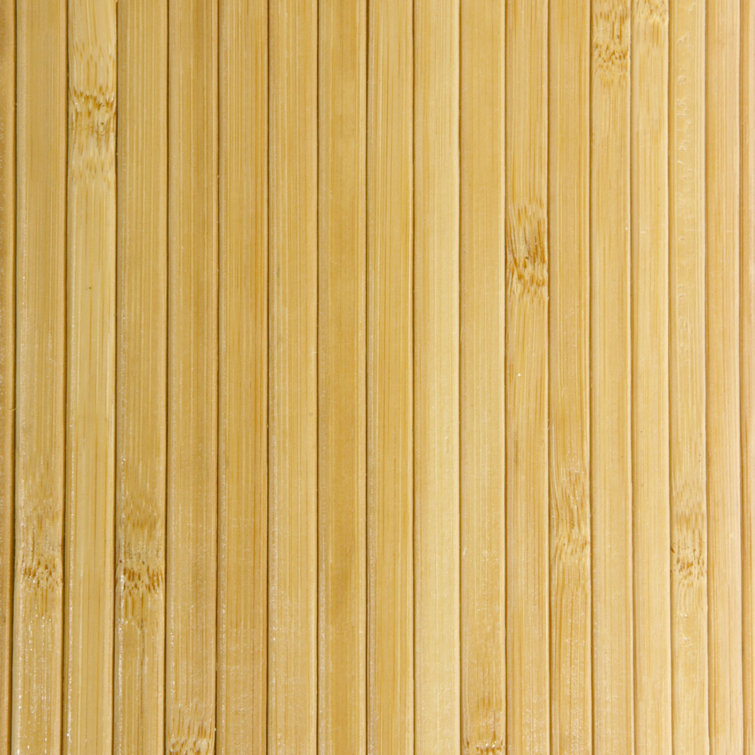 Honey Bamboo Wave Folding Room Divider