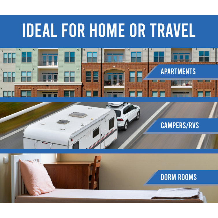 Compact White 6-Place Setting Countertop Dishwasher for RVs