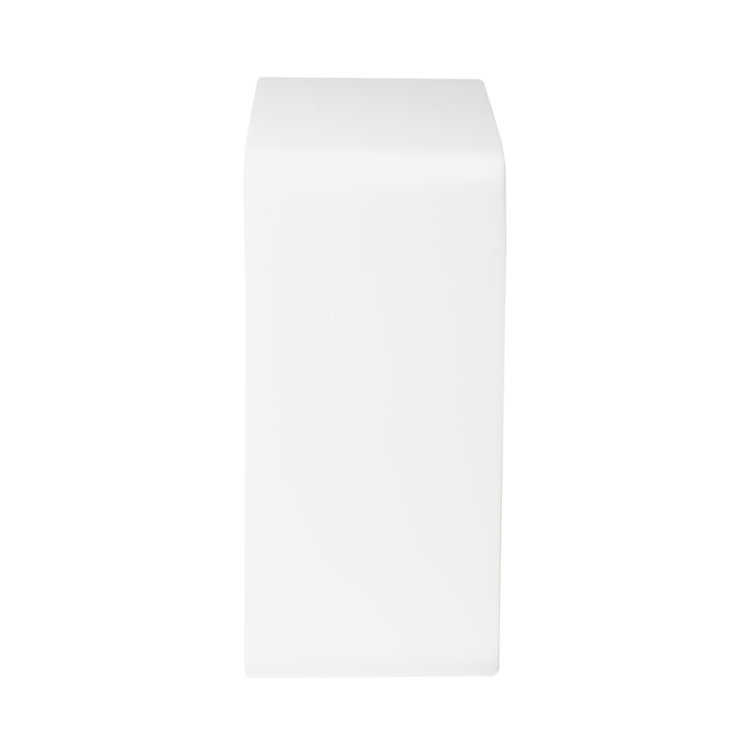 White Matte Resin Modern Bathroom Shower Stool