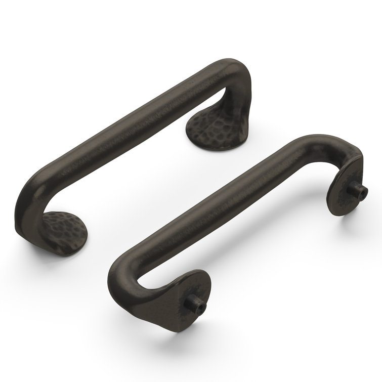 Black Iron Matte Modern Cabinet Drawer Pulls 10-Pack