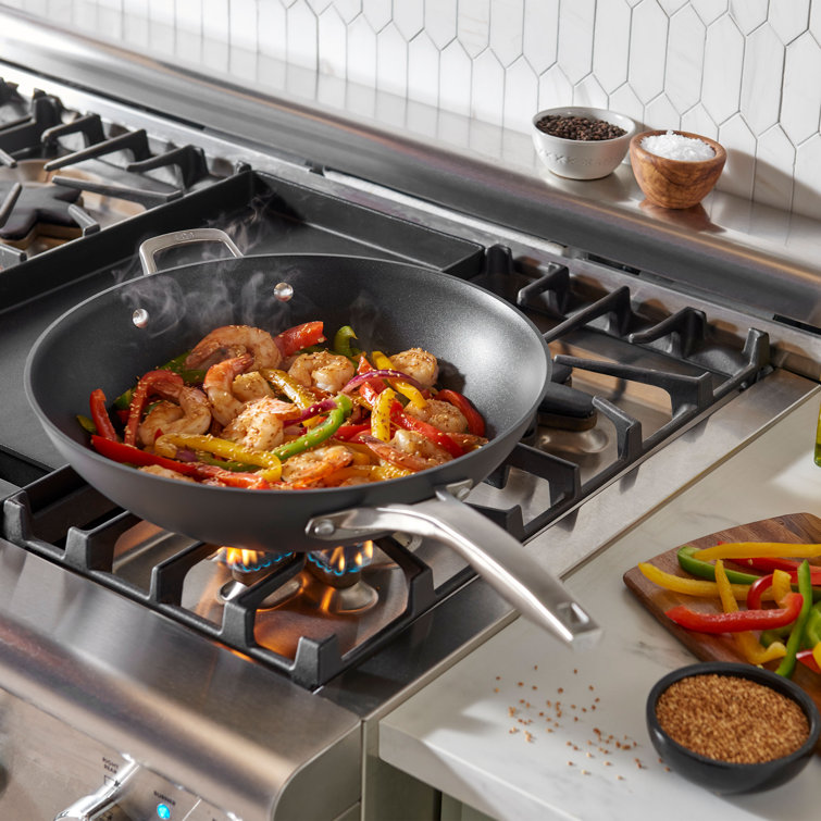 Calphalon Premier Hard-Anodized Nonstick 13" Flat Wok