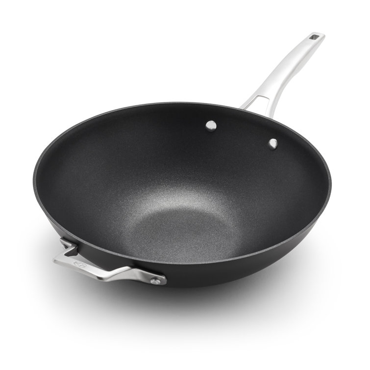 Calphalon Premier Hard-Anodized Nonstick 13" Flat Wok