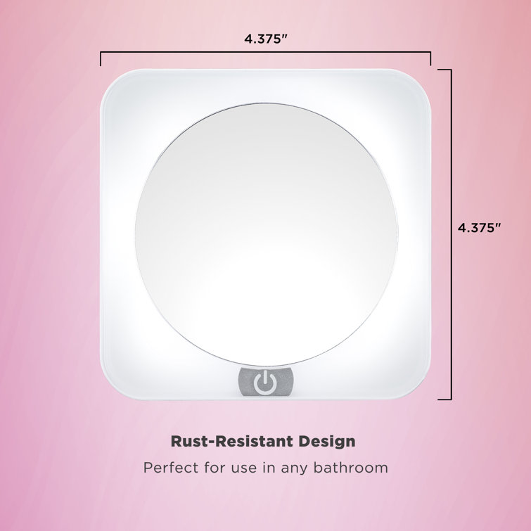 Elegant Round Countertop LED Magnifying Makeup Mirror