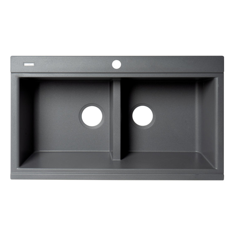 Titanium 33'' Granite Composite Single Bowl Farmhouse Sink