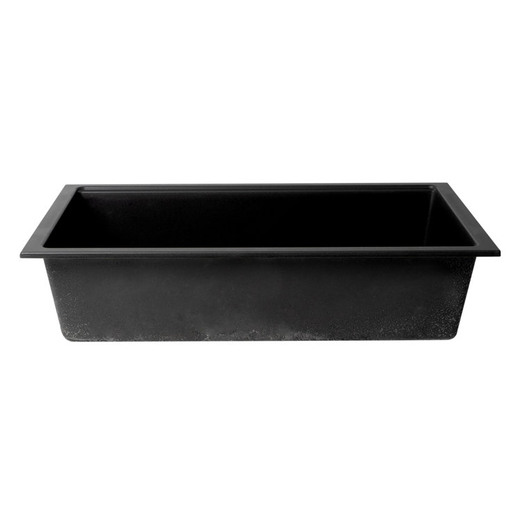 34'' Matte Black Granite Composite Undermount Kitchen Sink
