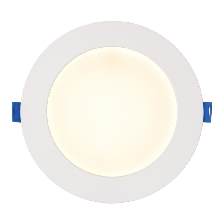 6-Inch Slim White Aluminum LED Recessed Lighting Kit