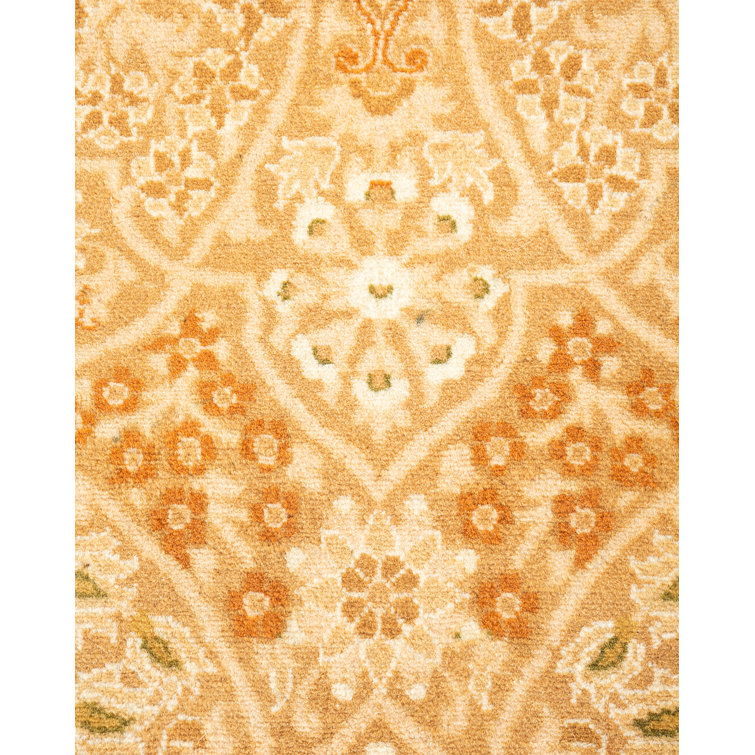 Handmade Brown Wool 8' x 10' Oriental Area Rug