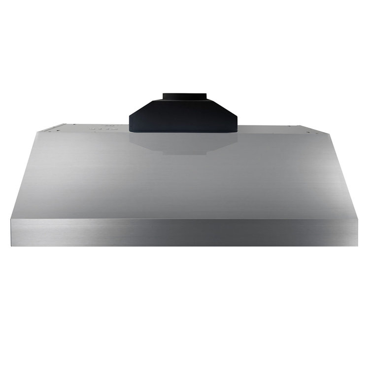 36" Stainless Steel Convertible Wall Mount Range Hood with Charcoal Filter