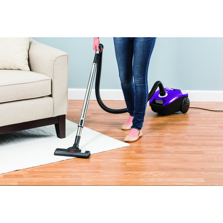 Grapevine Purple Lightweight Bagged Canister Vacuum Cleaner