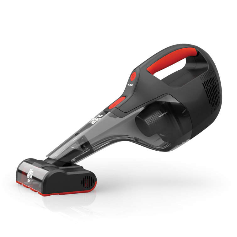 Black Cordless Handheld Vacuum with Pet Tool and Foam Filter