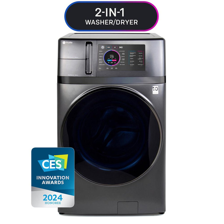 Black 4.8 Cu. Ft. Smart Electric Washer/Dryer Combo