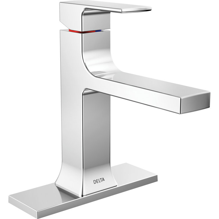 Velum Chrome Single Handle Bathroom Faucet with Drain Assembly
