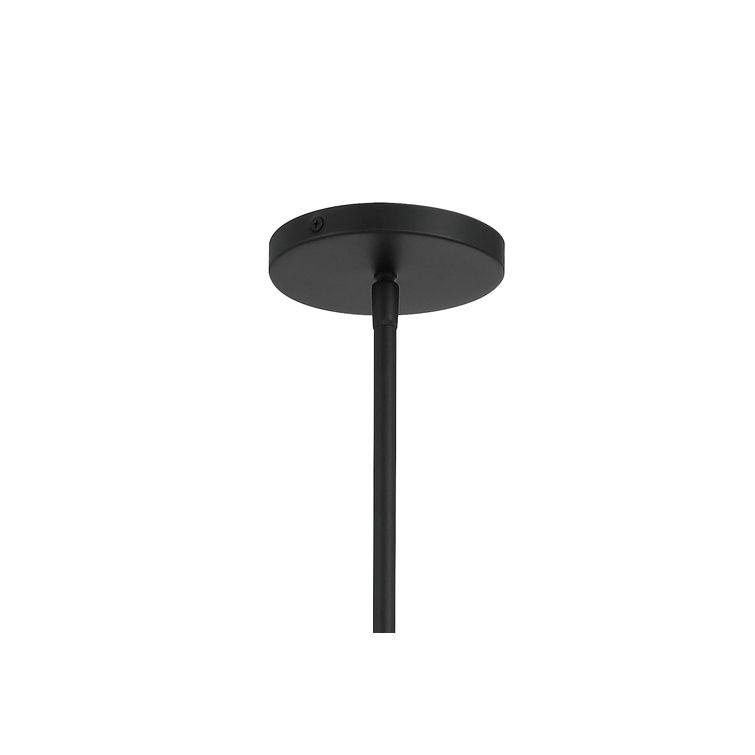Noho 4-Light Brushed Nickel Drum Pendant with Sand Coal Accents