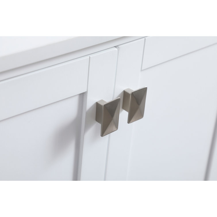Irene 54'' White Single Bathroom Vanity with Calacatta Marble Top