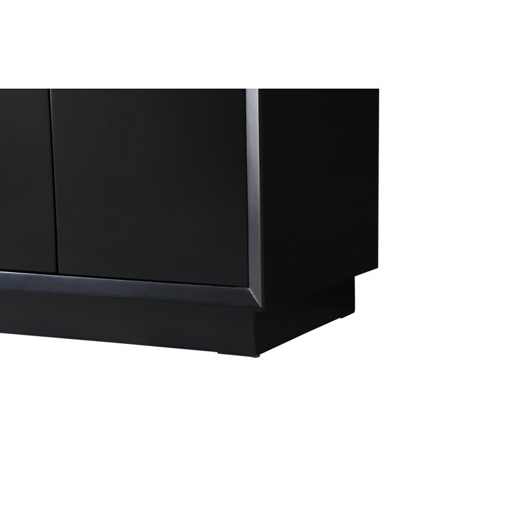 Hayes 36'' Black Freestanding Vanity with Calacatta Marble Top