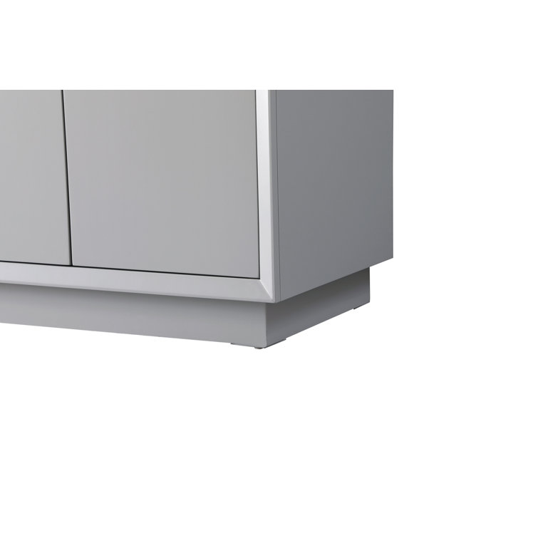 Hayes 36'' Grey Single Vanity with Engineered Marble Top