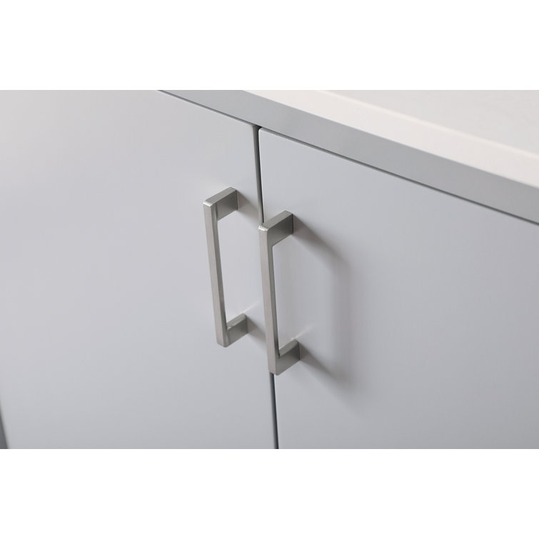 Hayes 36'' Grey Single Vanity with Engineered Marble Top