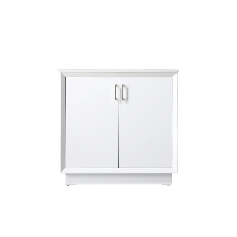 Hayes 36'' White Freestanding Bathroom Vanity with Engineered Marble Top