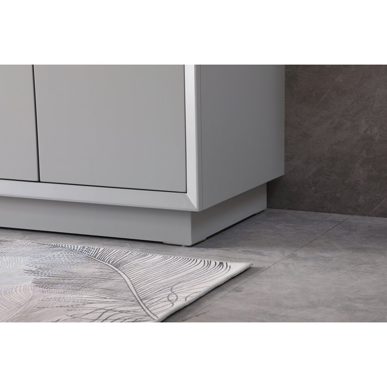 Hayes 36'' Grey Single Vanity with Engineered Marble Top
