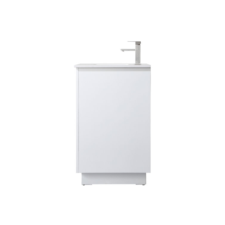Hayes 36'' White Freestanding Bathroom Vanity with Engineered Marble Top