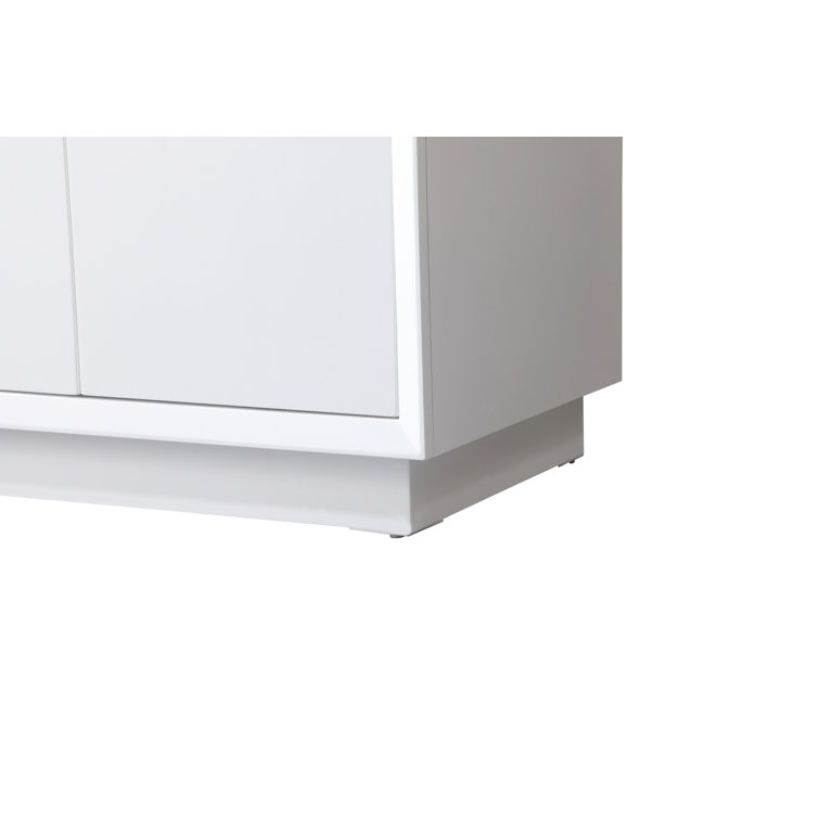 Hayes 36'' White Freestanding Bathroom Vanity with Engineered Marble Top