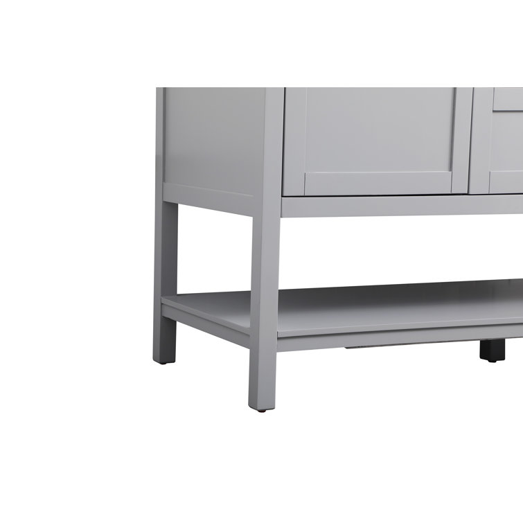 Heath 54'' Gray Double Vanity with Engineered Marble Top