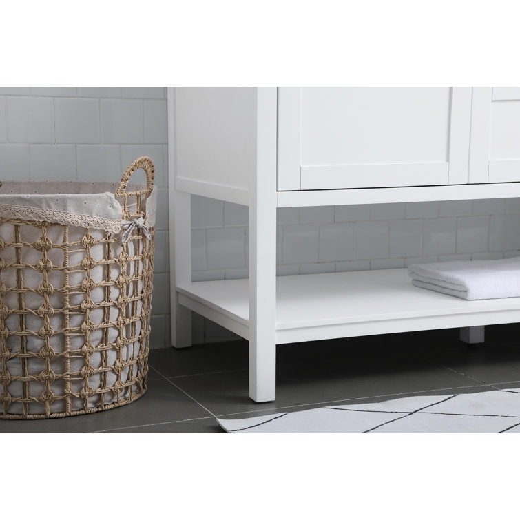 Heath 54'' White Double Vanity with Engineered Marble Top