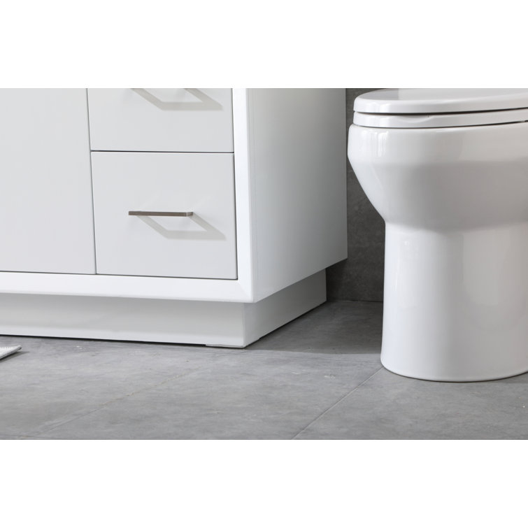 Hayes 84'' White Double Vanity with Engineered Marble Top