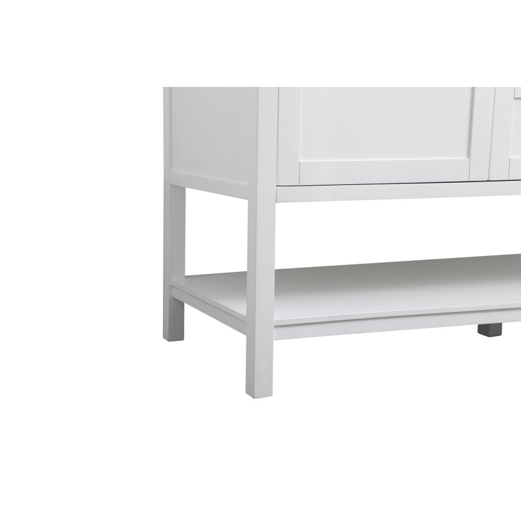Heath 60'' White Freestanding Double Vanity with Marble Top
